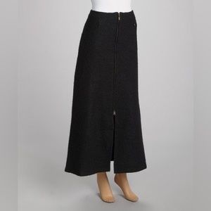 Co Velo Black Long Wool Skirt